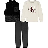 Calvin Klein girls 3 Pc Puff Vest Set