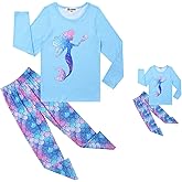 Jxstar Matching Girls&Dolls Pajamas Unicorn Pj Set Kids Cotton Fall Sleepwear…