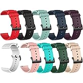 TenCloud Bands Compatible with iTech Fusion 2 /2S / 2R Smart Watch Bands for Women, Breathable Adjustable Sport Wristband Soft Silicone Straps for iTech Fusion 2 Smartwatch-Straps 10Pack