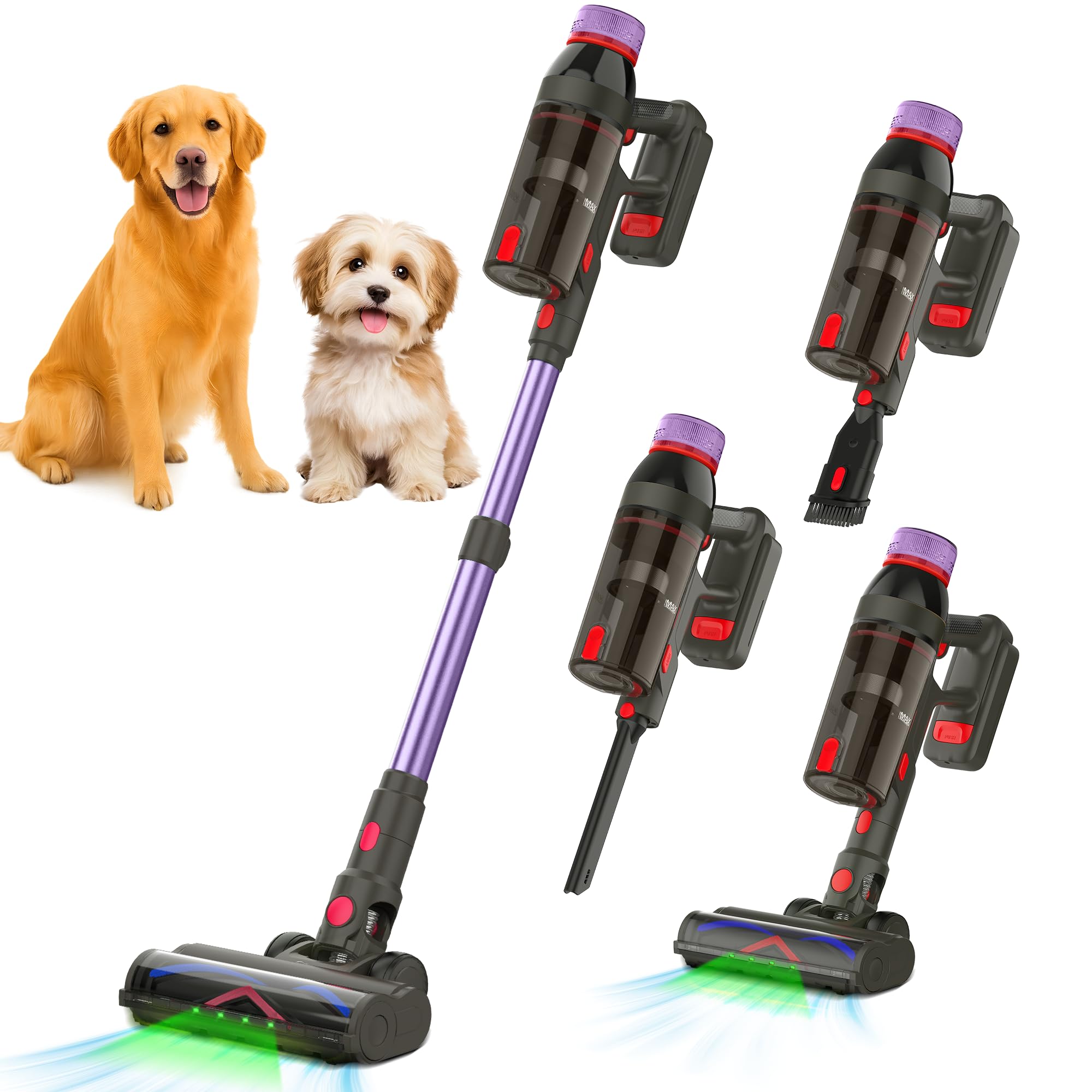 Photo 1 of ****FOR PARTS/MISSING ASSEMBLY PIECES**** Cordless Vacuum Cleaner,550W/45KP/60Mins Stick Vacuum Cordless Rechargeable for Home/CarPet/Pet Hair/Floor-3 Suction Modes,Smart Screen&Headlight,Self-Standing,Removable Battery,Lighweight,Anti-Tangle