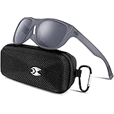 Occhsouo Polarized Sunglasses for Men Lightweight UV400 Protection Sun Glasses for Women TR90 Sunglasses for Fishing Driving