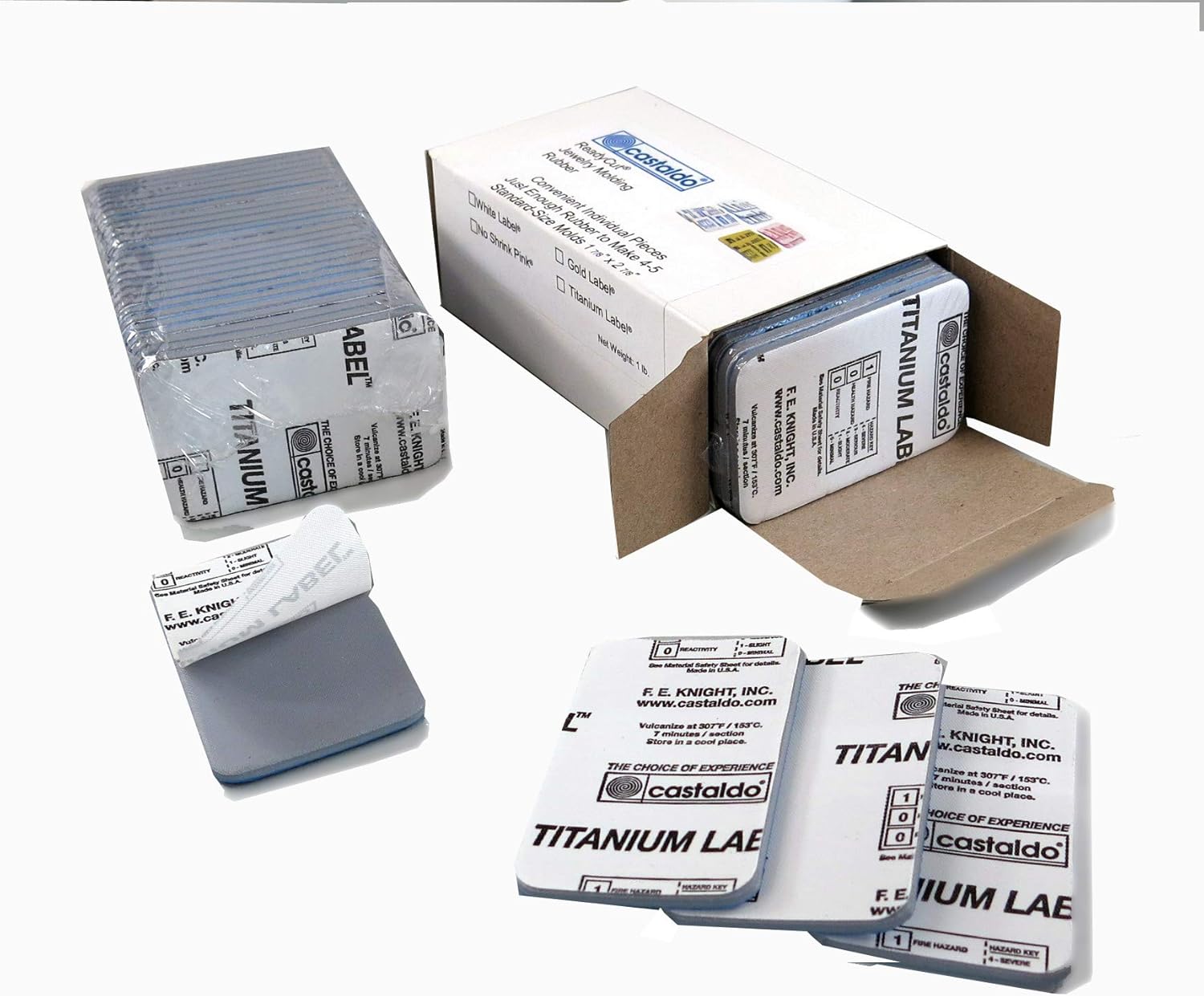 No Shrink Pink CASTALDO Jewelry Molding Rubber 1 lb Sculpting & Forming