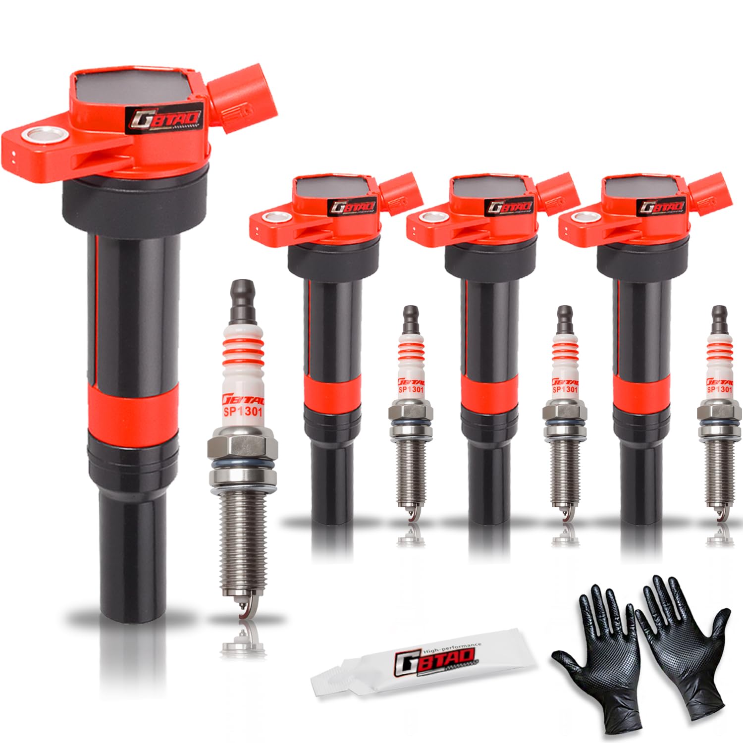 Photo 1 of GBTAD Set of 4 Ignition Coil Pack and Platinum Spark Plug for 1.8L 2.0L L4 2011-2019 Hyundai Elantra GT Coupe Tucson Kia Forte Soul Replaces UF651 C1804