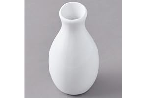 American METALCRAFT, Inc. BVJGG4 3-7/8 High Ceramic Jug Vase, 4', White, 1 Count (Pack of 1)