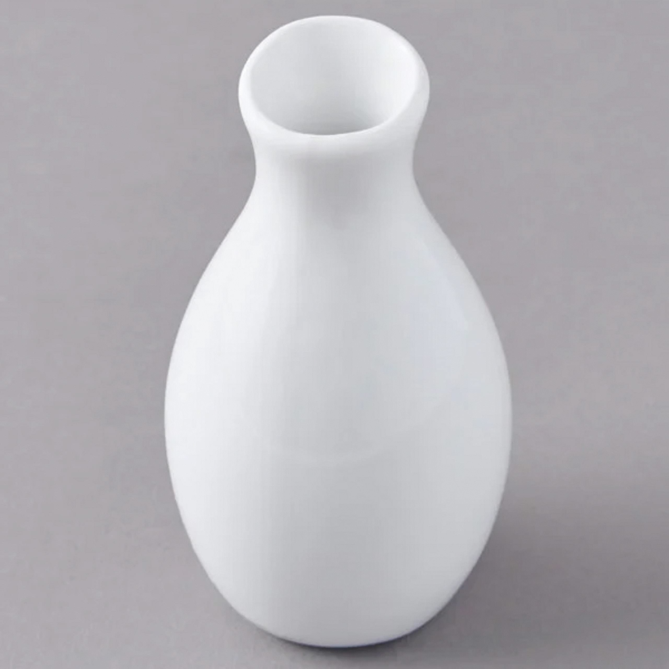 Photo 1 of **MISSING SEVERAL VAESE**ONLY 3***American Metalcraft BVJGG4 3-7/8” High Ceramic Jug Vase(Pack of 12), White