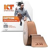 KT Tape, Original Cotton, Elastic Kinesiology Athletic Tape, 125’ Uncut Roll