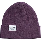 Coal Headwear Uniform Low Knit Cuff Beanie Hat - Low Profile Shallow Fit, Rib Knit, Soft Acrylic - Winter Outdoor Casual