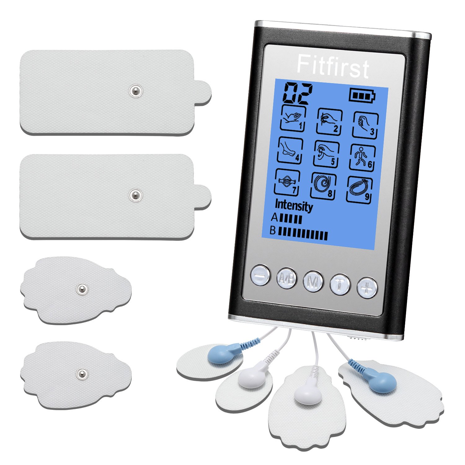 Modos Tipos de Masaje Electroestimulador Muscular Pulse Fitfirst Massager EMS TENS Digital