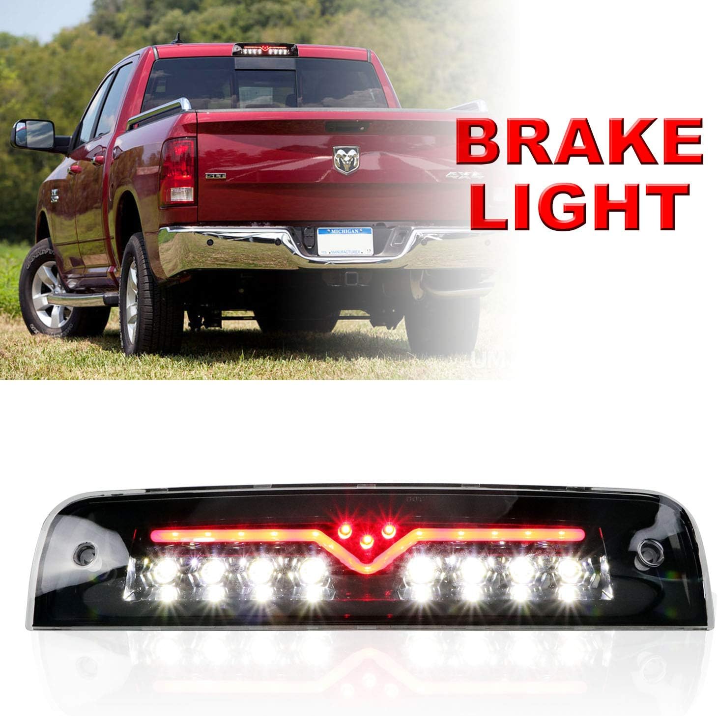 LED Third 3rd Brake light For 20112018 Ram 1500 2500 3500
