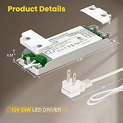 12V 24W dimmable LED Driver, 0.1-100% dimming,Low