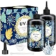 OSBANG Crystal Clear Hard UV Resin Upgraded Formula Ultraviolet Fast Curing for Jewelry Making Craft Decoration, Hard Transparent Glue Solar Cure Sunlight Activated Resin (1000g)