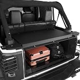 Hooke Road for Jeep Cargo Trunk Cover Security Deck Enclosure for Jeep Wrangler JK 2007-2018 4-Door Unlimited