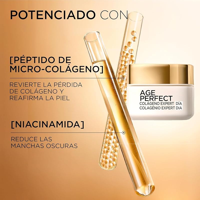 L'Oréal Paris Age Perfect Colágeno Expert Crema de Día Antimanchas, 50ml