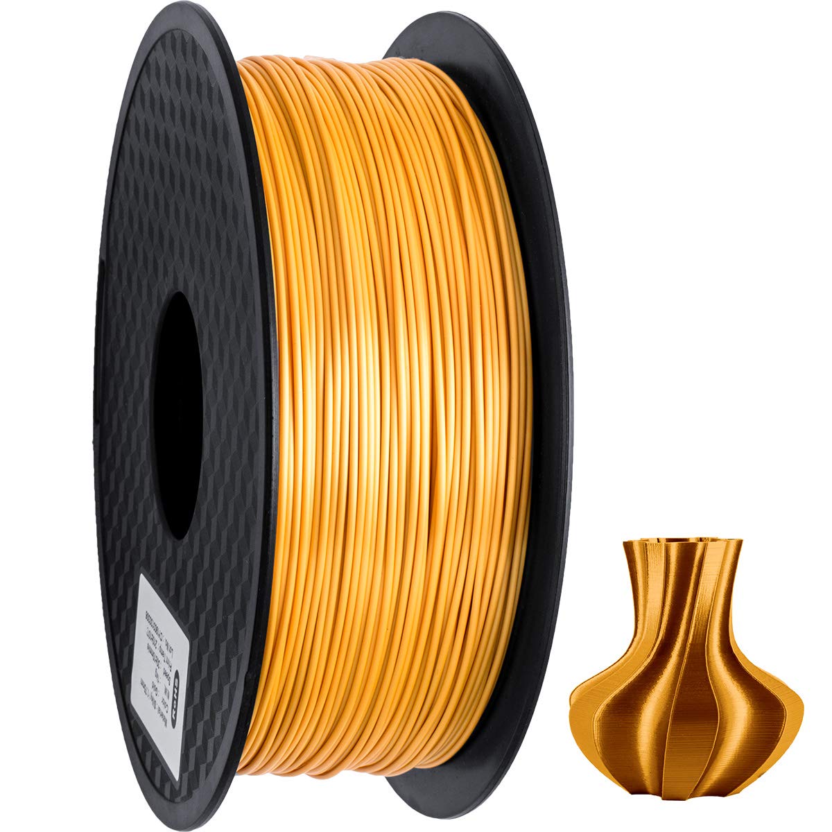 PLA Filament 1.75mm, Silk Style Filament, Geeetech 3D Printer Shine PLA Filament,1kg per Spool,Silk Gold