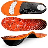 Plantar Fasciitis Arch Support Insoles - Welnove Heavy Duty High Arch Inserts Standing All Day, Fatigue Reduce - Orthotic Cushions for Foot Pain, Flat Feet, Heel Spurs, Man & Women, Fit Most Shoes (M)