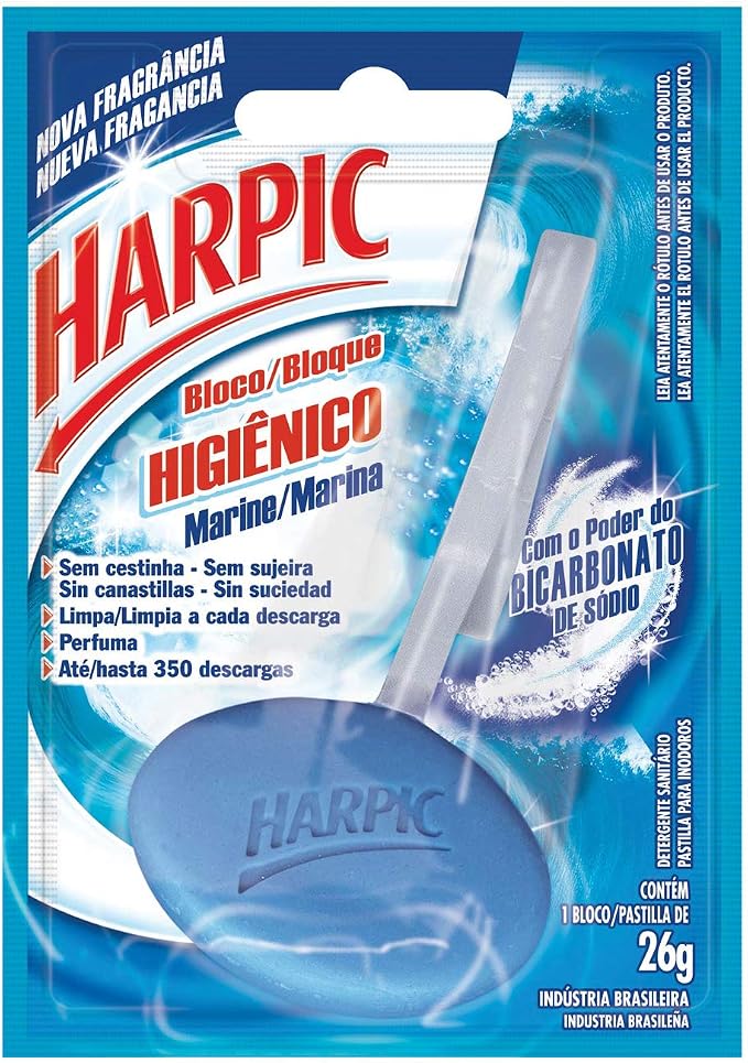 Bloco Higienico Harpic 26G Marine Bloco Higienico Marine (7891035524561)