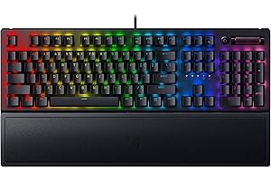 Razer BlackWidow V3 Mechanical Gaming Keyboard: Green Mechanical Switches - Tactile & Clicky - Chroma RGB Lighting - Compact Form Factor - Programmable Macro Functionality - Classic Black