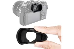 FOTASY JJC KIWIFOTOS Ergonomic Long Camera Eyecup for Fuji GFX100 GFX-50S X-T1 X-T2 X-T3 X-T4 X-H1, Eye Cup Eye Piece viewfinder, Compatible with Fujifilm GFX 100 GFX50S XT1 XT2 XT3 XH1 Soft Silicone
