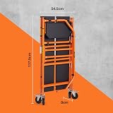 VonHaus Mobile Work Platform Portable Scaffold with Wheels 225kg Capacity view 7