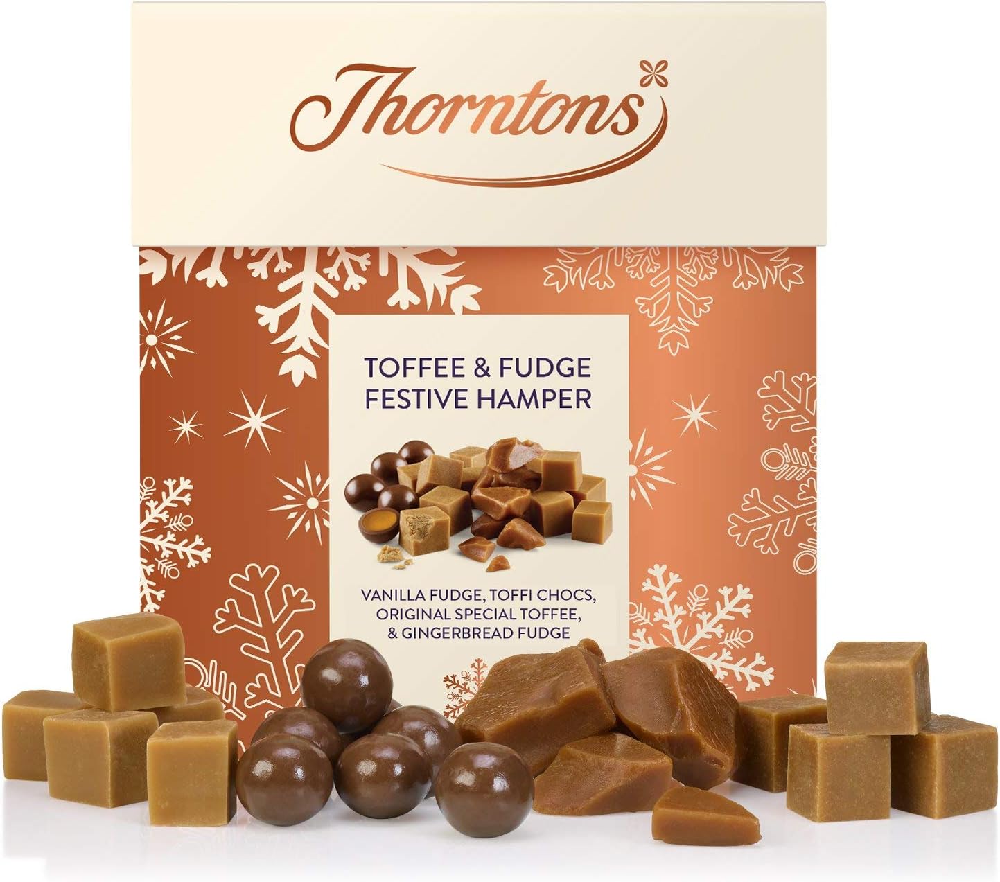 Thorntons Toffee & Fudge Festive Hamper 575g Special Edition Large Gift Box Amazon.co.uk Grocery