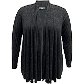 LEEBE Women and Plus Size Open Front Cardigan with Side Pockets (Small-5X)
