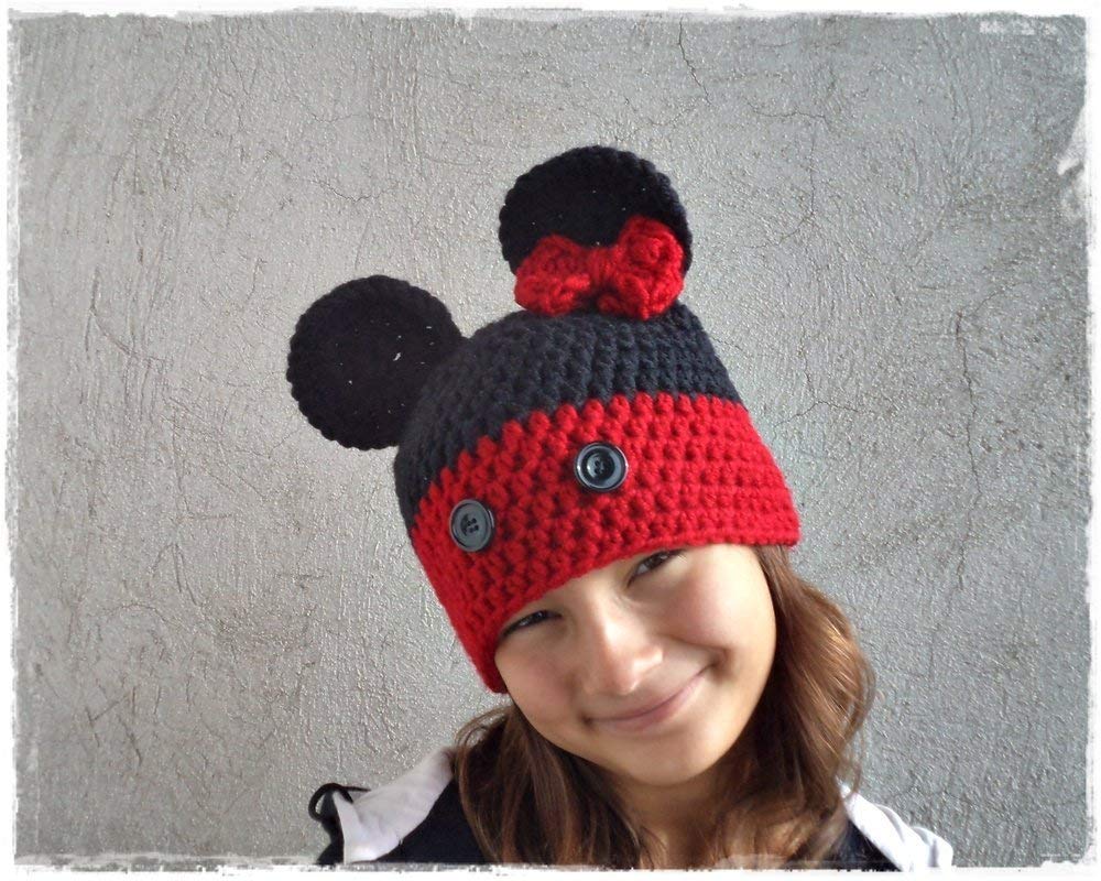 crochet mouse hat