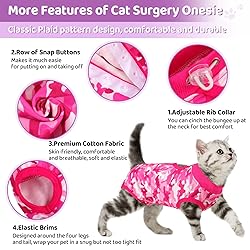 SUNFURA Camo Printed Cat Recovery Suit, Cat