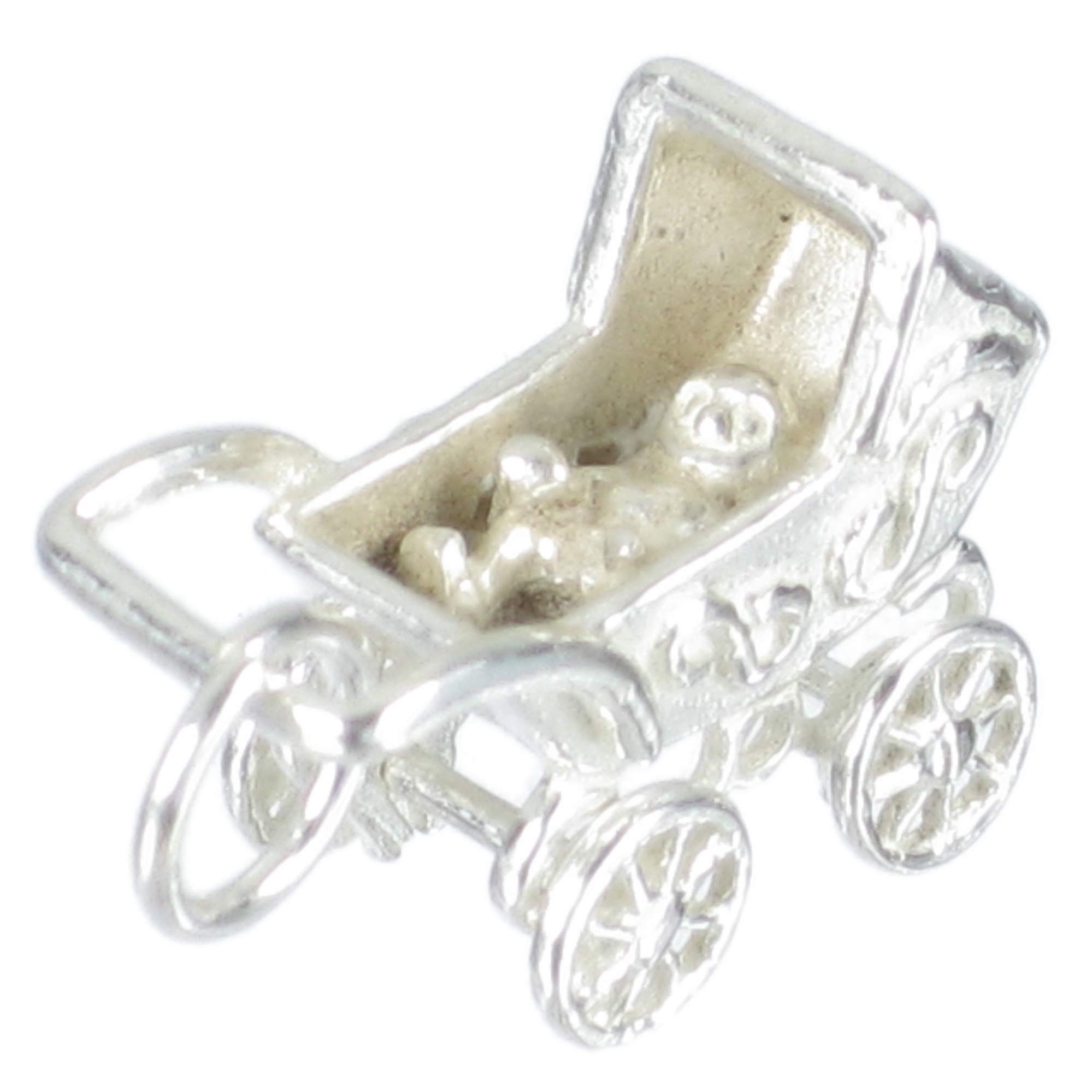 Maldon Jewellery Pram sterling silver charm .925 x 1 Prams Strollers Babies transport