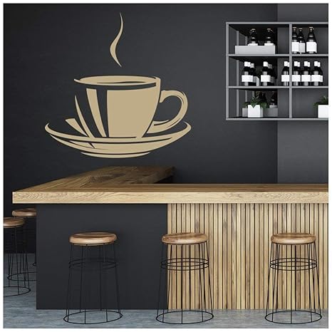 azutura Dekorative Kaffeetasse Küche Cafe Essen und Trinken Wandtattos