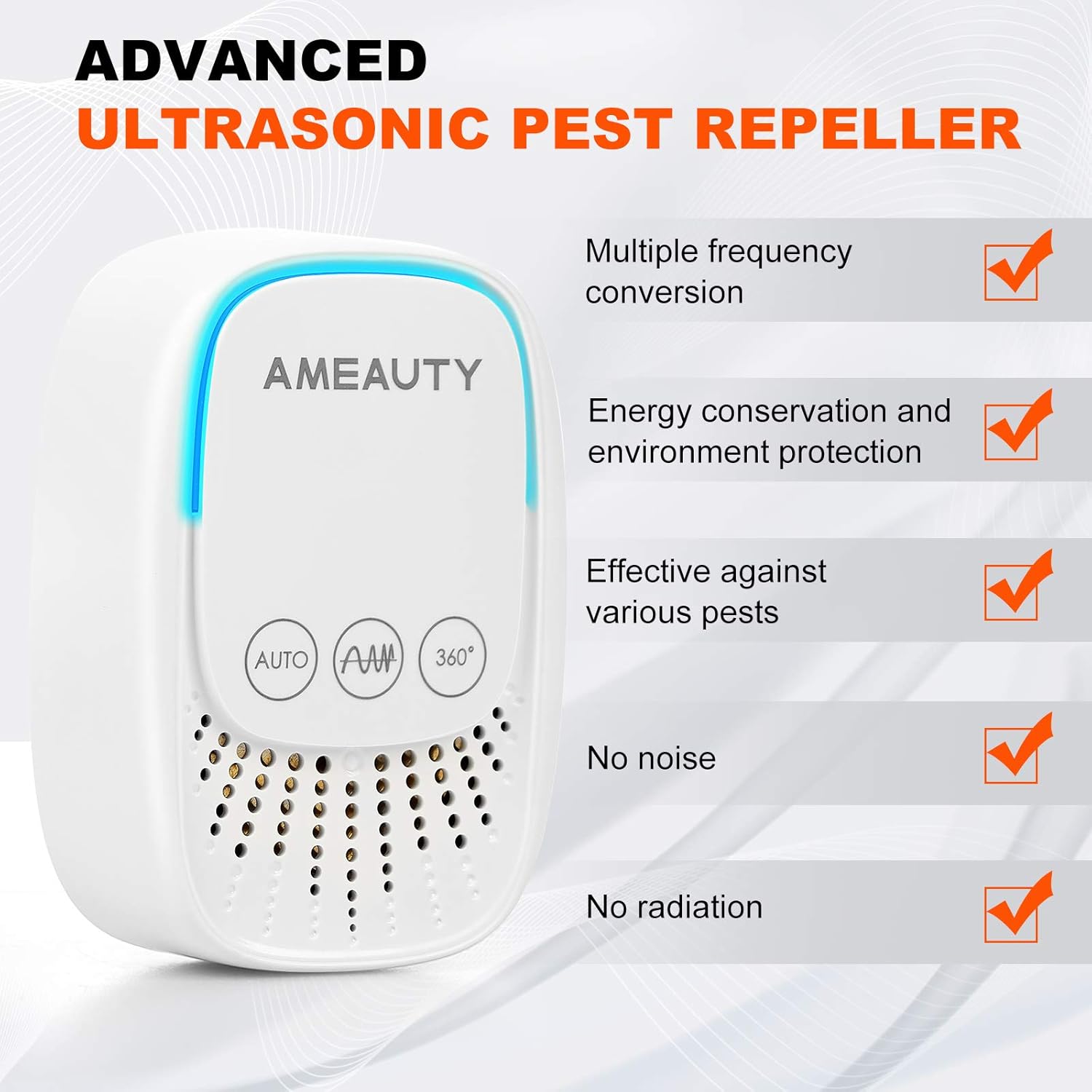 Ultrasonic Pest Repeller - 6 Pack Pest Control Ultrasonic Mosquito Repellent Plug in Indoor Usage, Electronic Insects & Rodents Repellent for Mosquito, Mouse, Cockroach, Rats, Bug, Spider, Ant : Garden & Outdoor