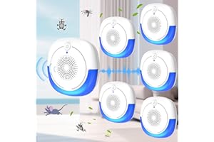 COMIGAL Ultrasonic Pest Repeller Indoor, 6 Pack Mouse Repellent, Mice Repellent Indoor, Rodent Repellent Ultrasonic Plug-in Insect Bug Bat Squirrel Rat for House Attic Garage Basement Apartment