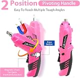 MQFORU Cordless Screwdriver 3.6V 48 in 1 Kit Dual Handle LED USB view 7