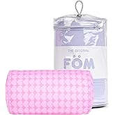 Brookstone Squishy FOM Cushion Pillow - The Original Stretchy, Comfy, Colorful Pillow for Neck, Lumbar Support, and Bed - for Sleeping, Car, Travel - Small Pillow, Hearts, 12 x 7 Inches