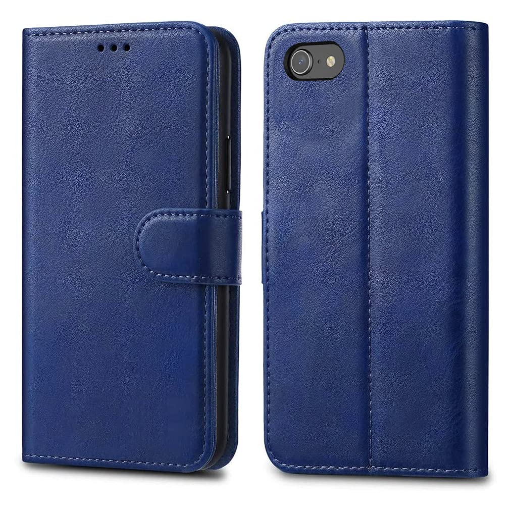 GAPlus iPhone 6 6S Case - Premium Wallet Leather Flip Case Cover For iPhone 6 6S With [Card Holder] [Magnetic Closure] (Blue)