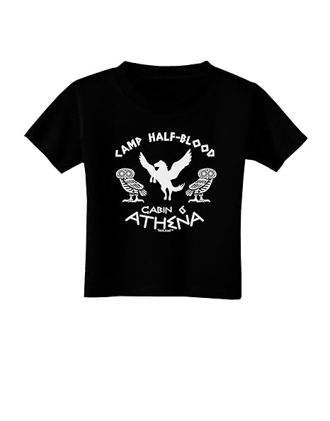Amazon Com Tooloud Camp Half Blood Cabin 6 Athena Toddler T Shirt