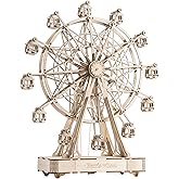 Rowood 3D Puzzles for Adults, Model Kits for Adults, Wooden Music Box,DIY Craft Kits Gifts on Birthday Christmas - Ferris Wheel (232 PCS)