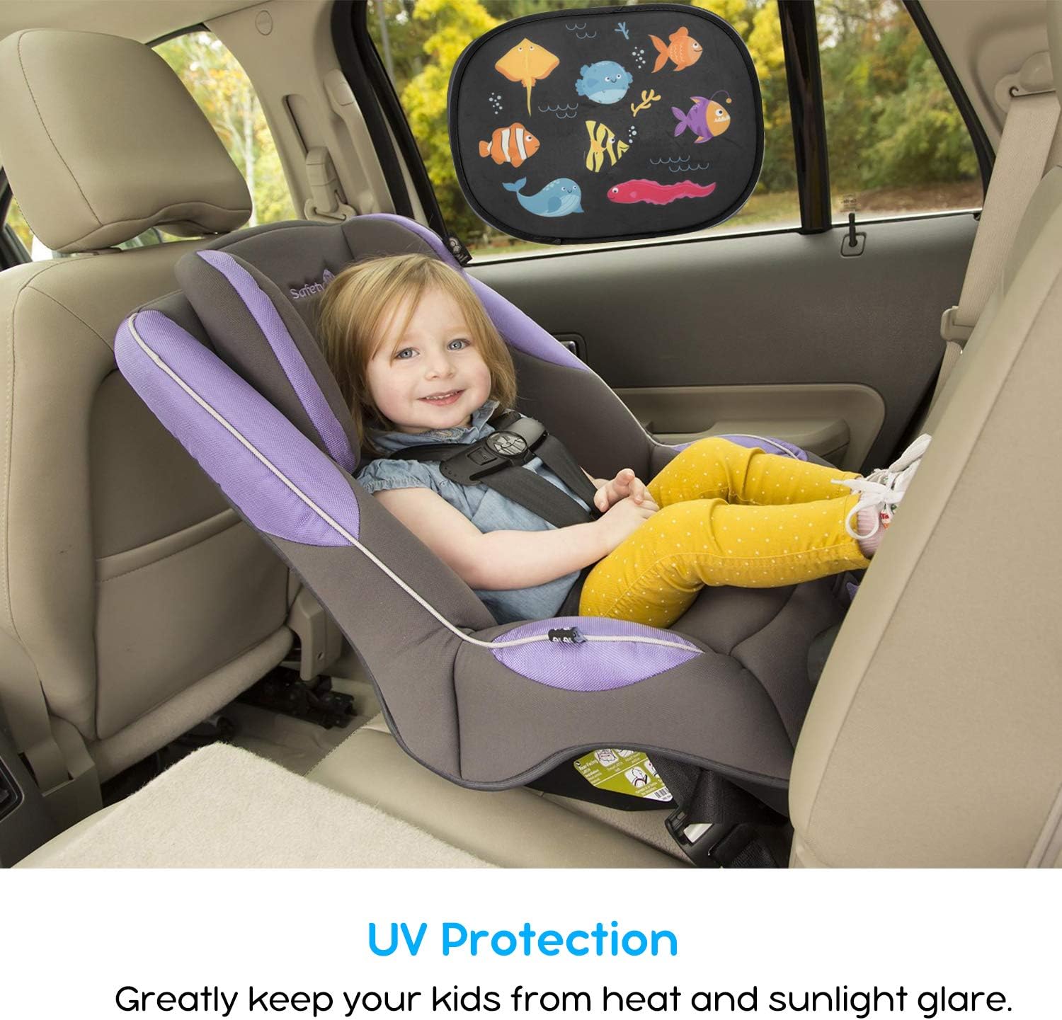 2pcs Astronaute Protection Solaire Uv Pour Bebe Avec Des Motifs De Bande Dessinee Pare Soleil Autoadhesif De Fenetre Sendowtek Pare Soleil Voiture Pare Soleils Accessoires