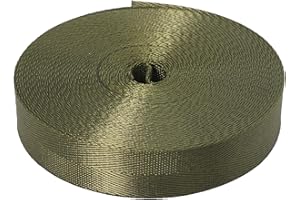 Devobunch 1 Inch Nylon Webbing Strap, Heavy Duty Nylon 10|25 Yard Webbing Roll, Durable Nylon Strapping for Indoor or Outdoor Gear, DIY Crafting, Repairing, 18 Vibrant Colors