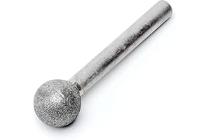 ChilternCasa 14mm Diamond Ball Bit,Round Head Rotary Burr Shank 6mm 1/4" Stone Carving Tools Compatible with Bosch, DeWalt, Makita