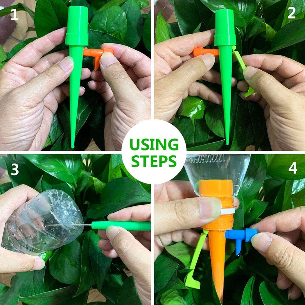 Automatic irrigation equipment for aquatic plants for drip irrigation system, Plant Waterer with Slow Release Control Valve, Adjustable Water Volume Drip System for Home and Vacation Plant Watering : Garden & Outdoor