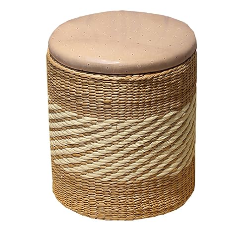 Amazon Com Ju Fu Ottoman With Storage Rattan Compile