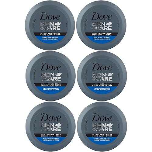 Dove Men+Care Ultra Hydra Cream – Dove Lotion, 3-In-1 Advanced Skin Care for Men, Face Cream, Hand Cream, and Body Lotion for Extremely Dry Skin, All Skin Types, 5.07 Fl Oz (Pack of 6)