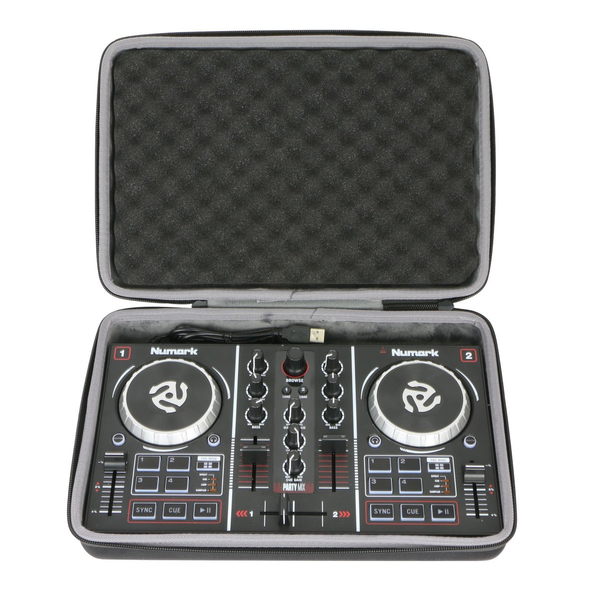 co2CREA Storage Carry Travel Hard Case for Numark Party Mix/Mix II DJ Controller,Case Only
