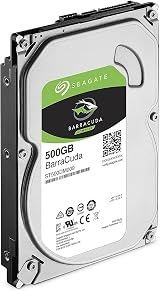 Seagate Barracuda 500GB Internal Hard Drive 7200 RPM SATA3 Silver view 2