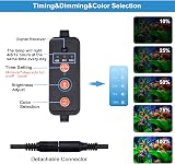 VARMHUS LED Aquarium Light with Remote 13 Colors Submersible 58.5cm view 3