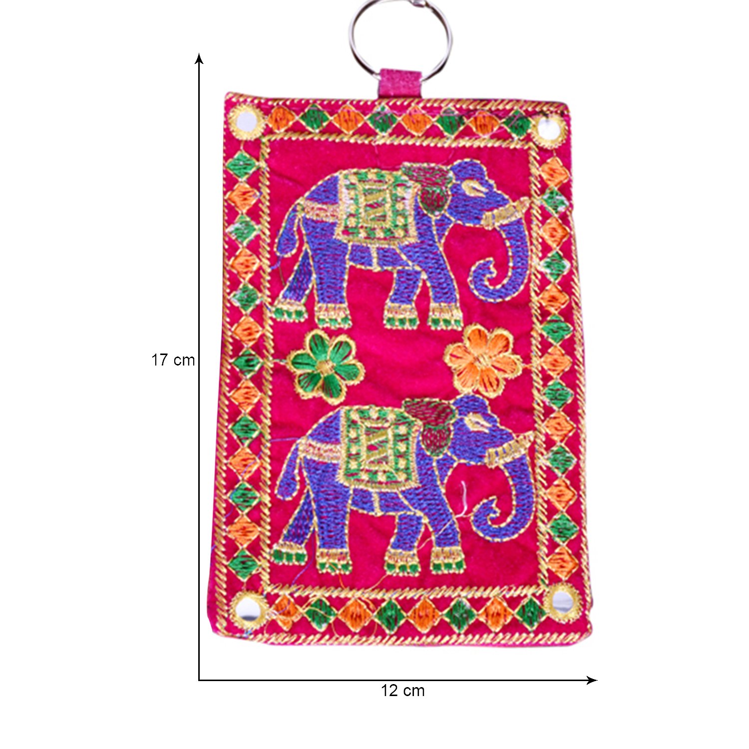 craft trade designer embroided mobile-phone pouch cover set of 2
