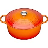 Le Creuset Enameled Cast Iron Signature Round Dutch Oven, 4.5 qt., Flame