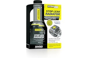 XADO ATOMEX Stop Leak Radiator Coolant Additive - Repair Seal, Restore Radiator Fluid Fix and Prevent Future Leaks (Bottle, 250 ml)