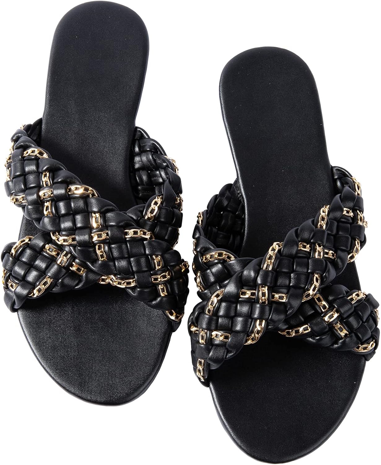 walking on a cloud sandals on Amazon Com Women Flat Sandals Metal Woven Leather Comfort Walking Thong Flip Flops Sandals Flats