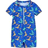 Baby Boys Swimsuits Infant Dinosaur One Piece Bathing Suit Toddler Turtle Beach Sun Protection Rash Guard Swimwear 0-3 Years